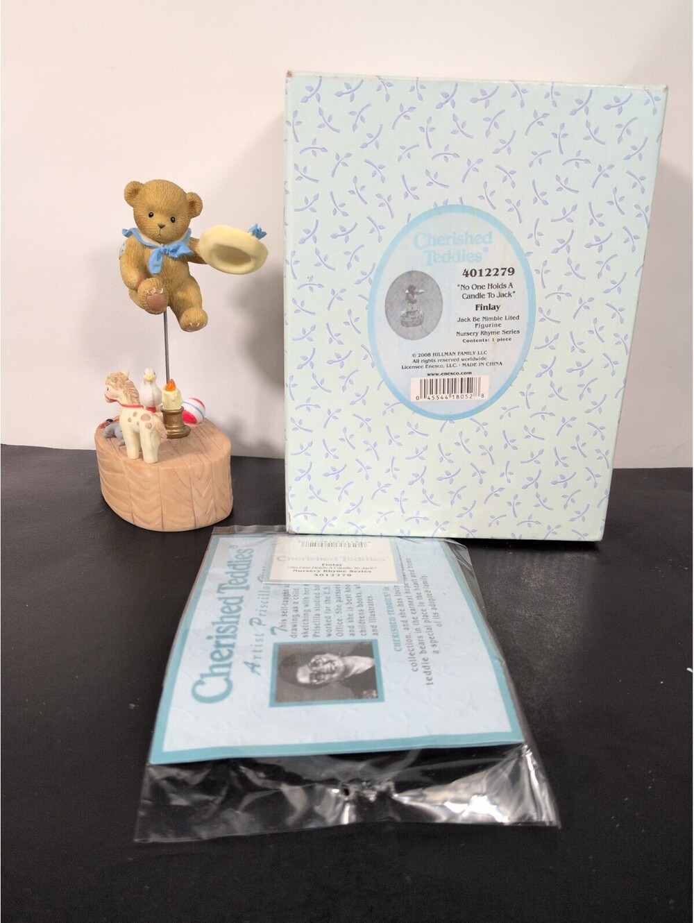 Cherished Teddies Finlay No One Holds A Candle To Jack 4012279 Box COA Papers